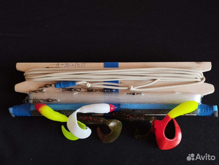 Удочка донка на хищника с силиконовыми приманками