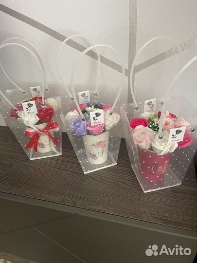 Букет из мыльных цветов