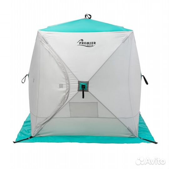 Палатка зимняя Куб 1,8х1,8 biruza/gray premier