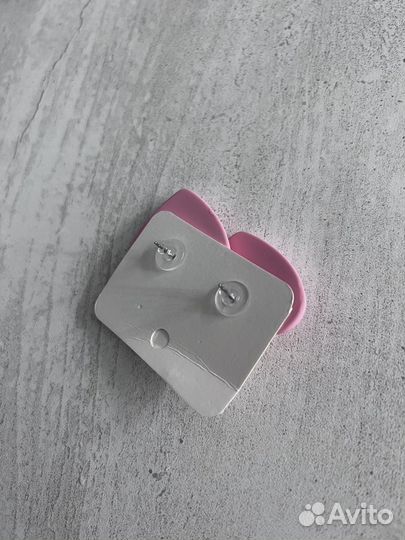 Серьги сердечки