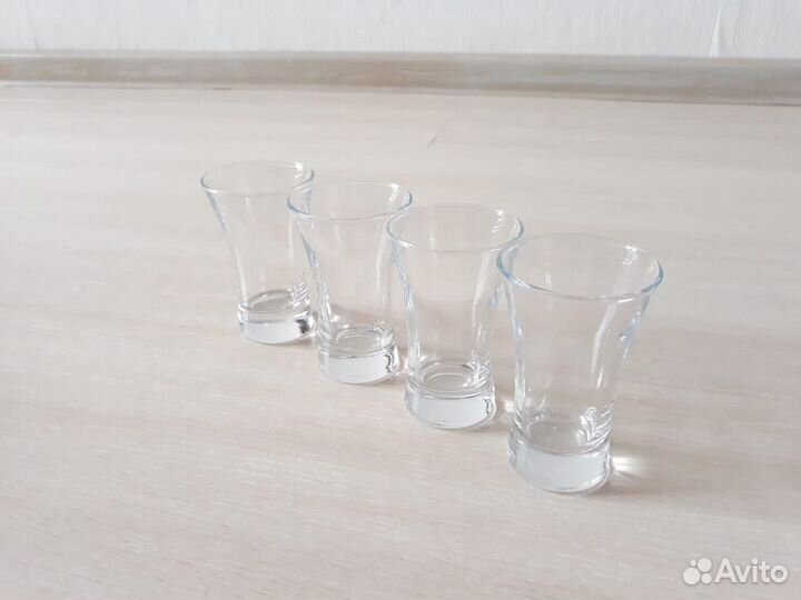 Набор рюмок/стопок 4 шт/50мл, новые в коробке