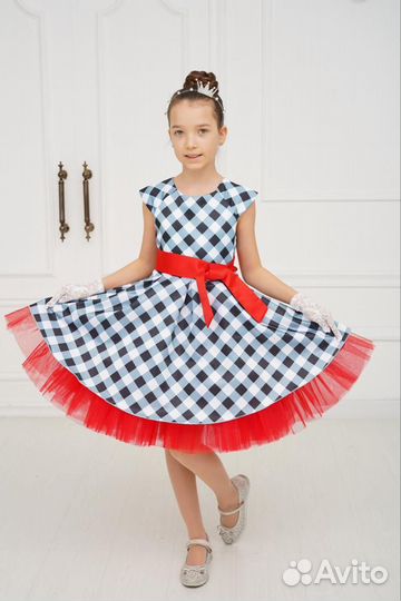 Пышное платье для девочки Стиляги