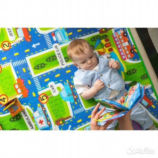 Коврик детский на фольгированной основе Веселые до