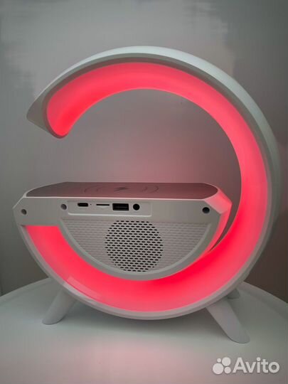 Ночник и блютуз колонка 7 в 1, часы, зарядка