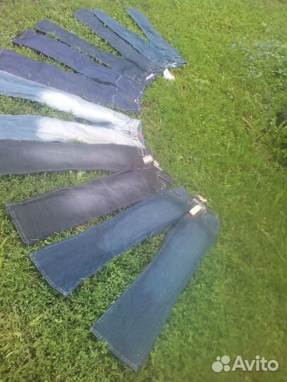 Джинсы новые голубо-синие 26 34