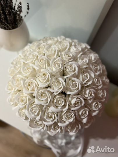 Букет из мыльных роз