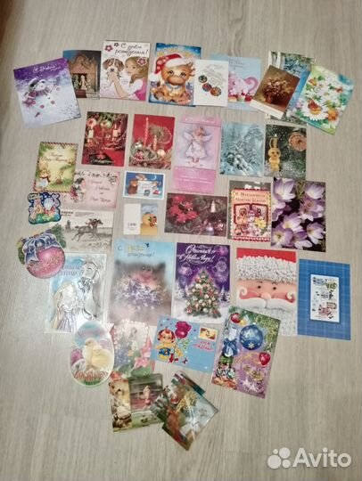 Открытки, в основном чистые+ календарики - лот