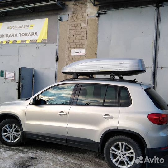 Бокс на крышу Евродеталь серый глянцевый. Прокат