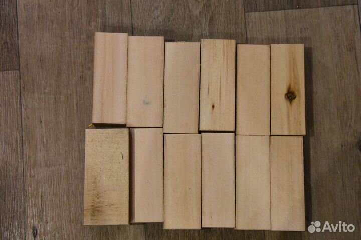 Деревянные бруски из липы для творчества