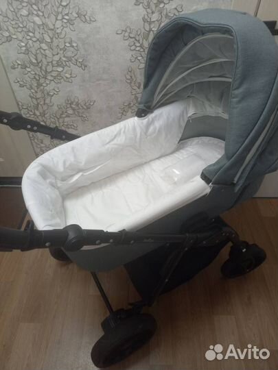 Коляска Indigo Sesto 2в1 (Цвет:Серо-Зеленый)