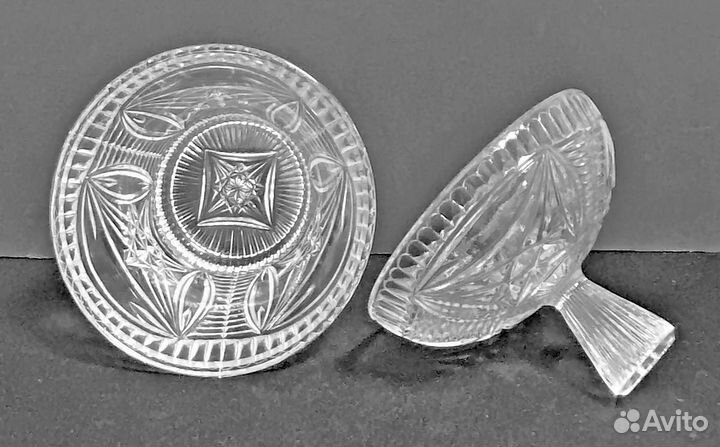 Ваза для конфет или варенья хрустальная