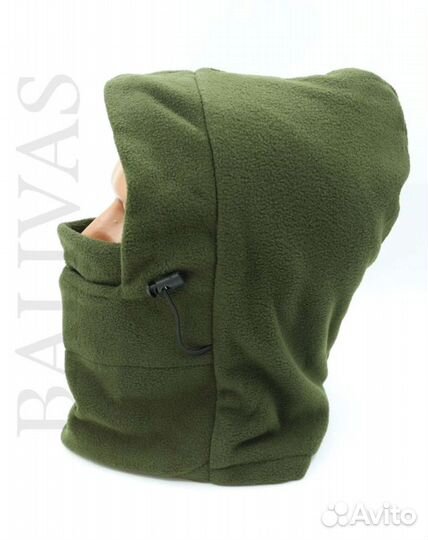 Балаклава флисовая на меху (хаки)