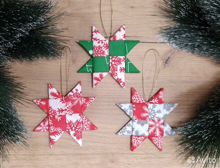 Елочные украшения ручной работы