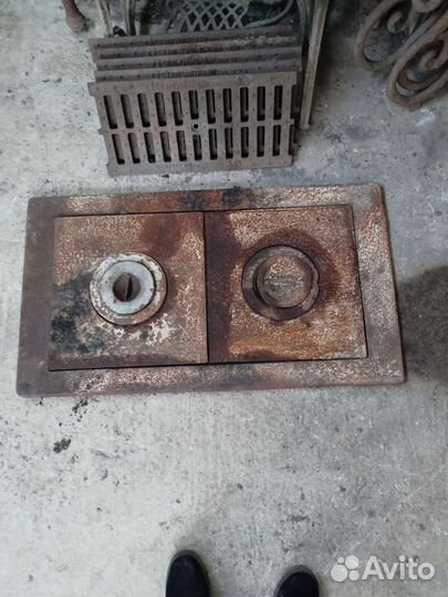 Печная чугунная панель