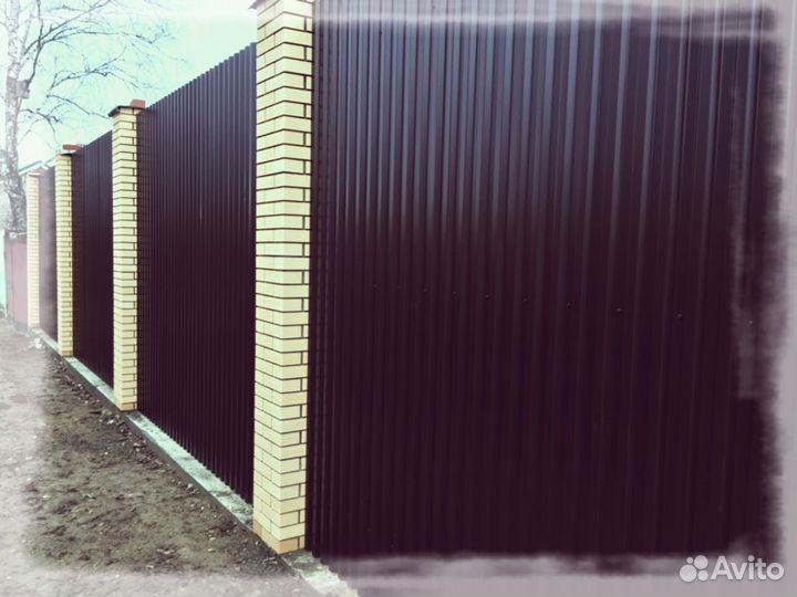 Забор из профнастила