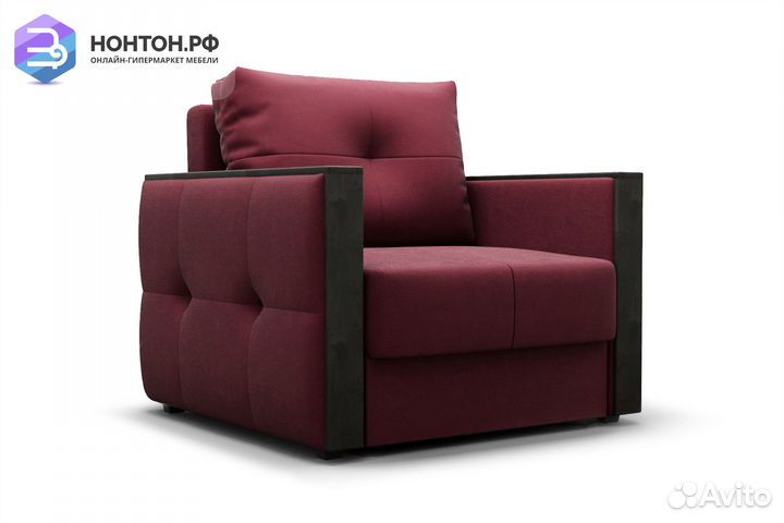 Кресло еврокнижка Инсайд бордовое