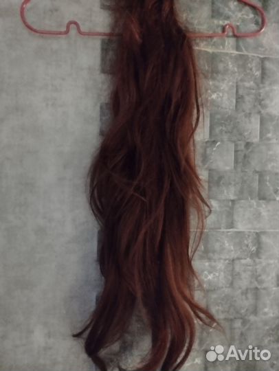 Волосы натуральные хвост