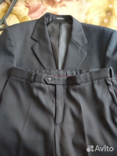 Мужской классический костюм черный 52 54