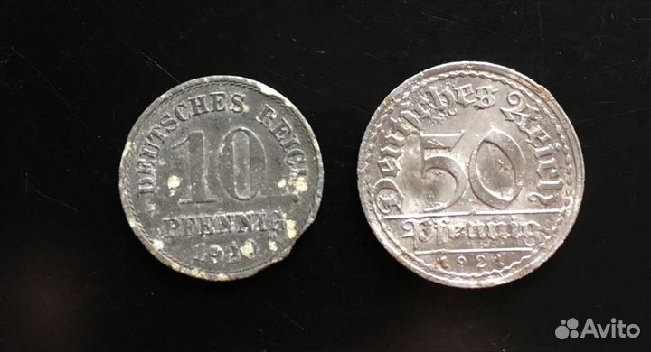 Монеты: Пруссии, Германии, Веймарской республики