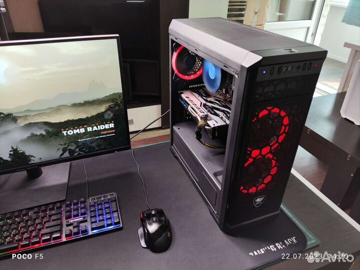 Игровой комп Ryzen5 2600+ RX570 8Gb+2X8Gb+SSD+HDD