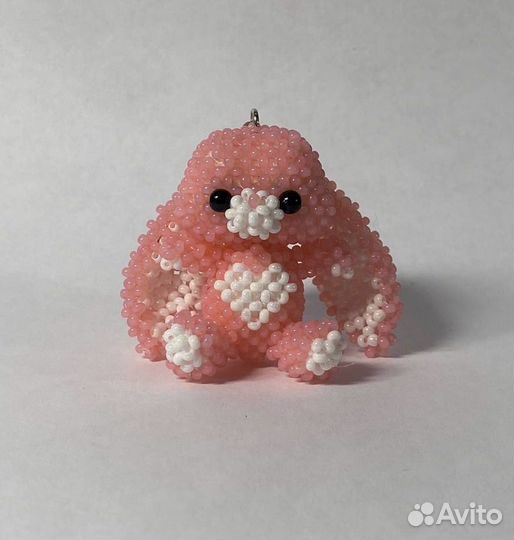 Фигурка брелок из бисера амигуруми
