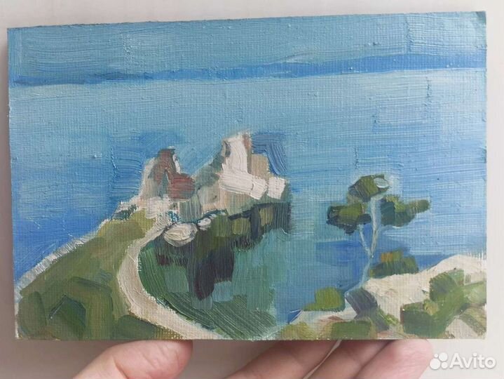 Миниатюра картина маслом 