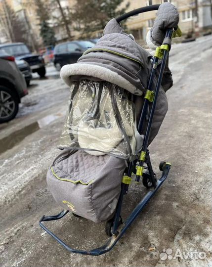 Санки коляска nika 7-3