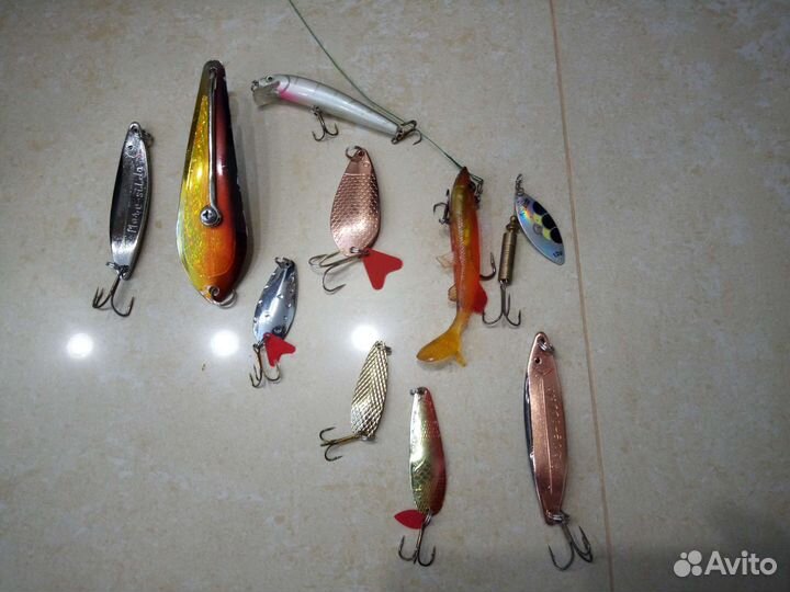 Рыболовные блесны, набором