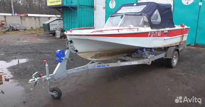 Усиленный прицеп для катеров. Длина судна 5,47см