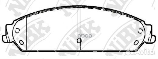 Колодки тормозные дисковые перед PN0421 NiBK