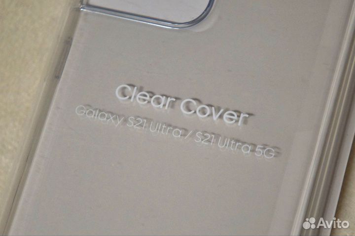 Чехол Samsung Clear Cover S21 Ultra