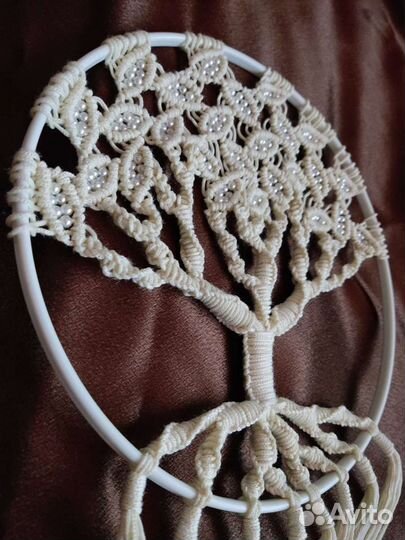 Панно макраме - дерево жизни (дерево рода)