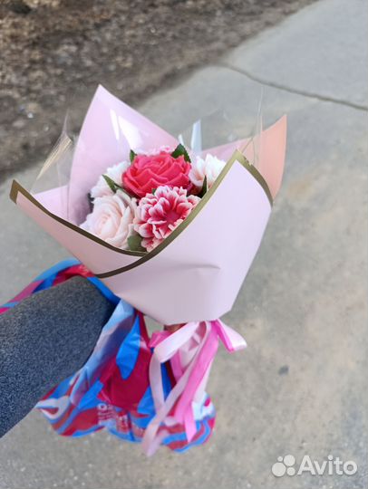 Букет цветов из мыла