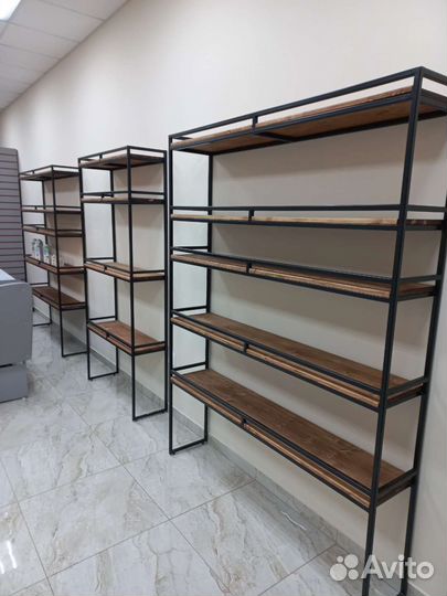 Стеллажи в стиле лофт