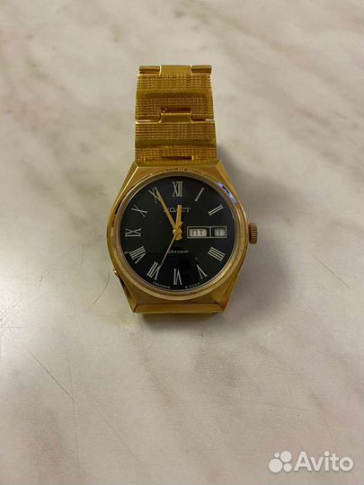 Часы Полет,Календарь,автоподзавод,позолота AU10