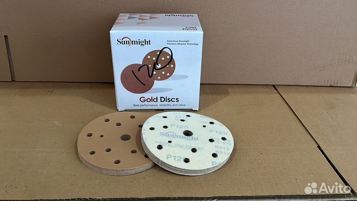 Абразивные круги золотые Sunmight 150мм