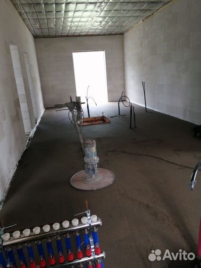 Полусухая стяжка пола за 1 день