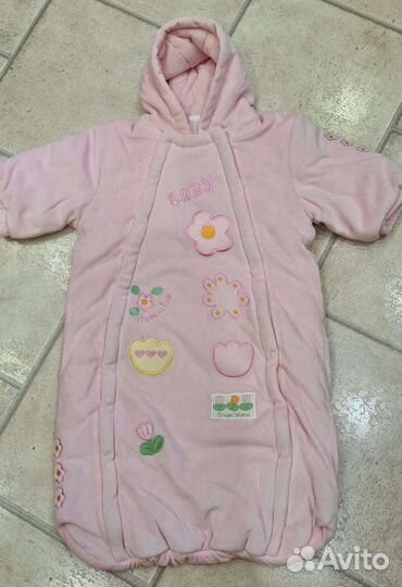 Конверт велюровый на выписку