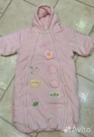 Конверт велюровый на выписку