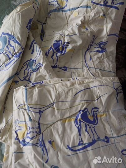 Одеяло из верблюжьей шерсти новое 175 на 205 см