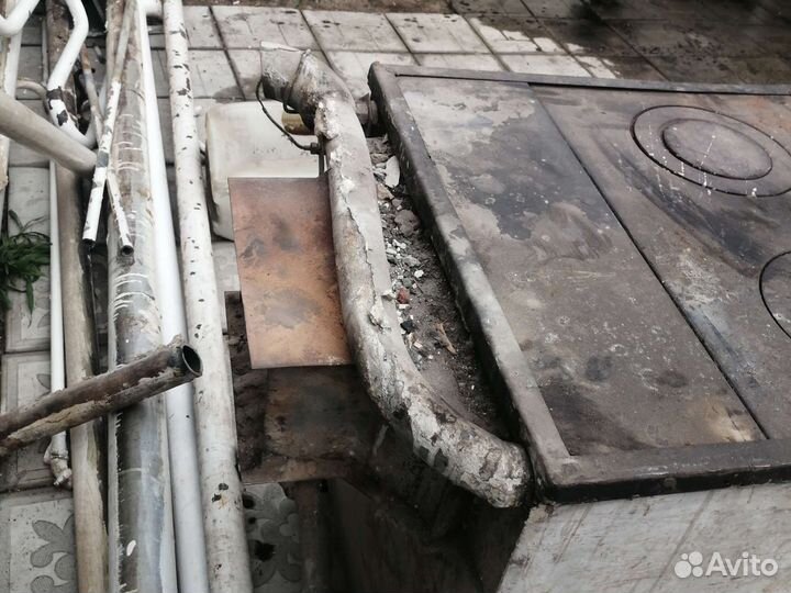 Печь буржуйка чугунная СССР