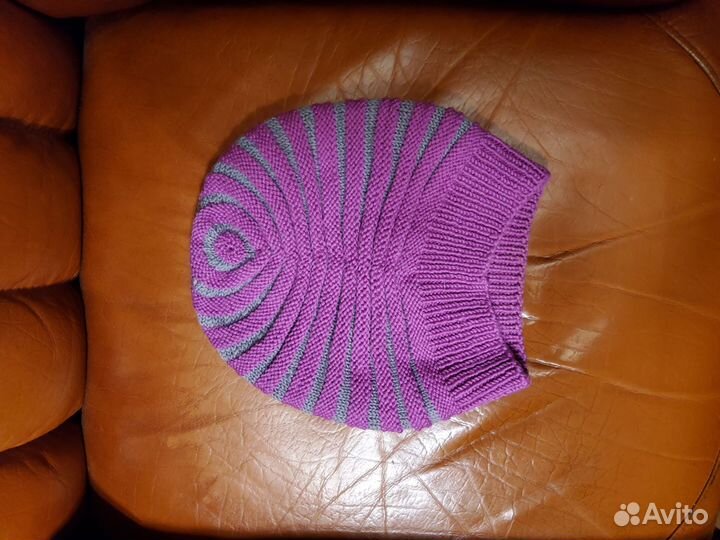 Шапка вязаная 100 шерсть