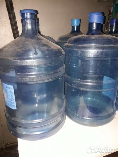 Бутыли для воды 19л с крышкой б/у