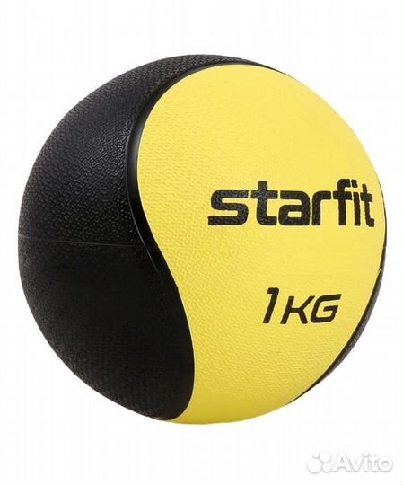 Медбол высокой плотности starfit GB-702 (1 кг, Ж