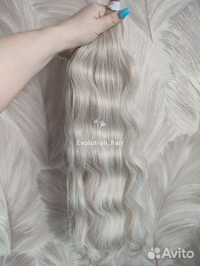 Биопротеиновые волосы на трессе волна 60см 100гр