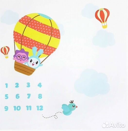 Фотоплед пеленка муслиновая для новорожденных