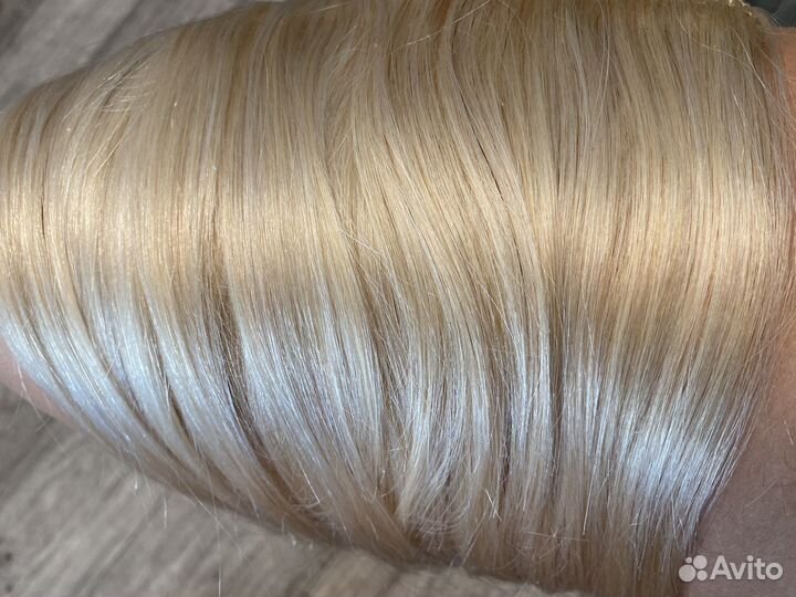 Волосы натуральные Блонд 50см