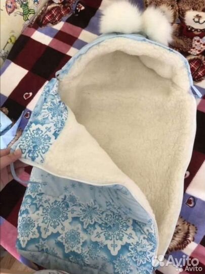 Конверт зимний на выписку