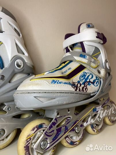 Ролики раздвижные reaction с комплектом защиты