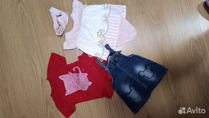 Вещи пакетом на девочку 74-86